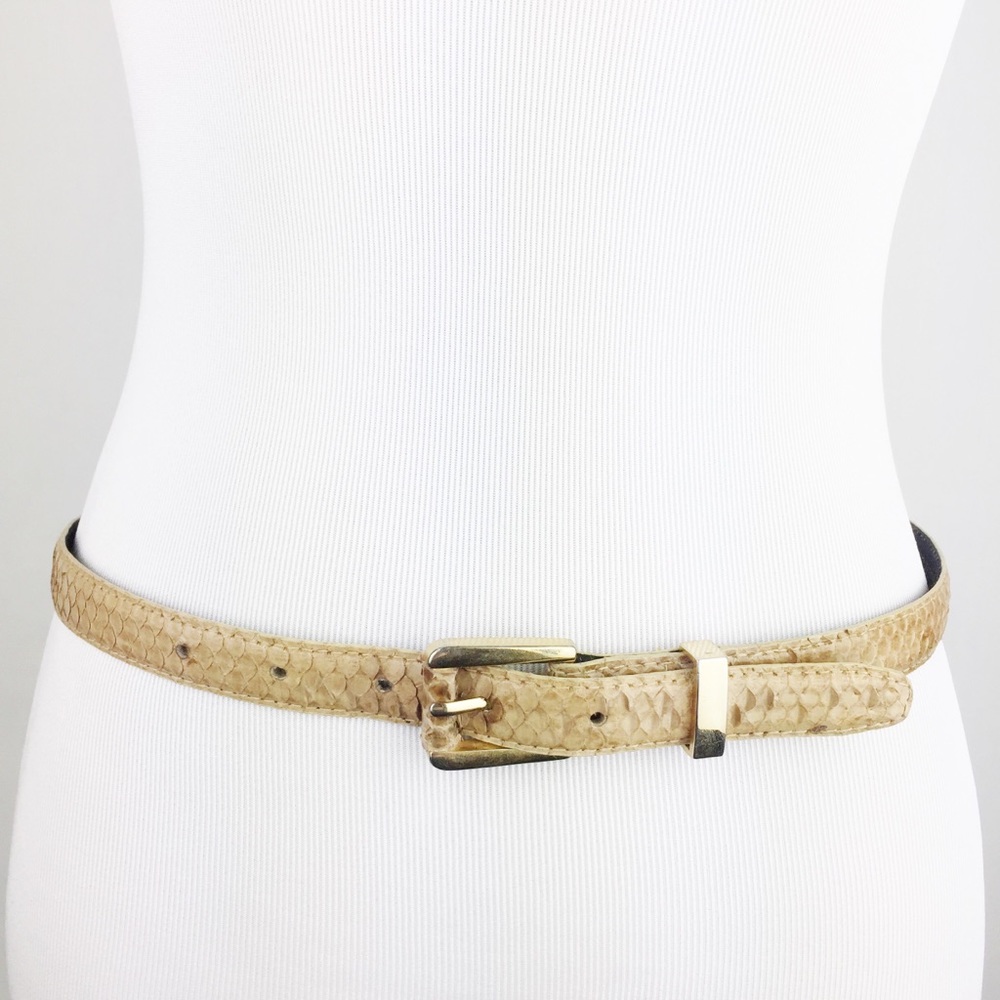 Genuine Snake Skin CADAZ Vintage Belt (33 1/2”)